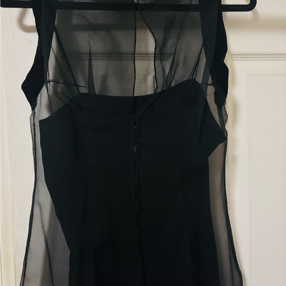Morty Sussman Dresses & Skirts - Sheer overlay black dress